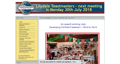 Desktop Screenshot of lilydaletoastmasters.org.au